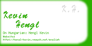 kevin hengl business card